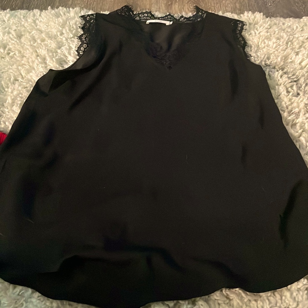 Large black tank top